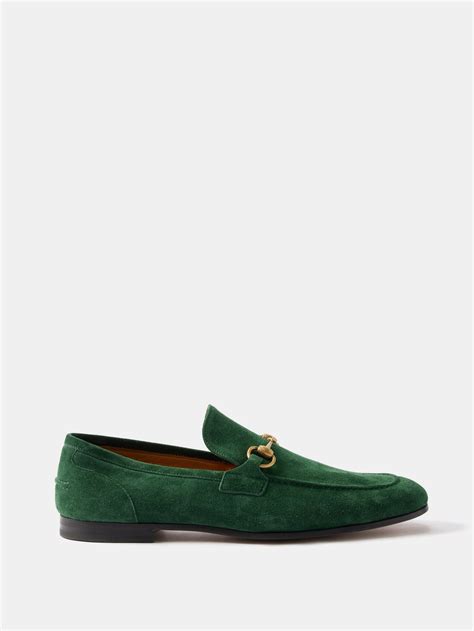 gucci loafers green|GUCCI Jordaan horsebit.